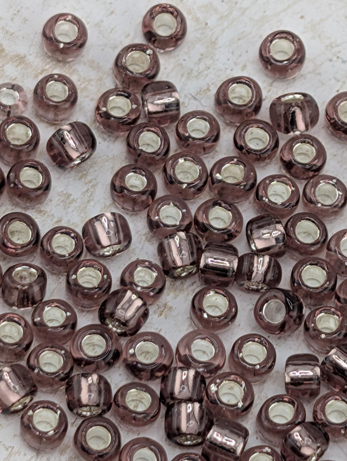 4960SB Silver Lined Lilac Seed Beads: Japanese Round 8/0, DIY Jewelry