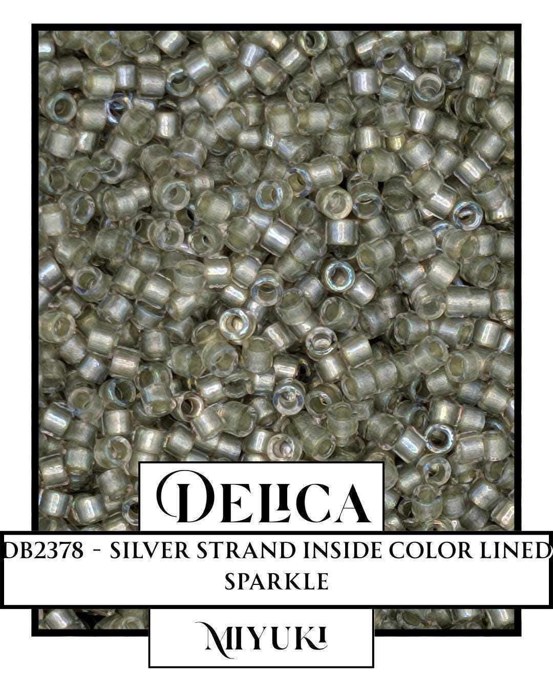 DB2378-Miyuki Delica 11/0:Silver Strand ICL/R (D) (7 gram pkg ~1400 Pcs)