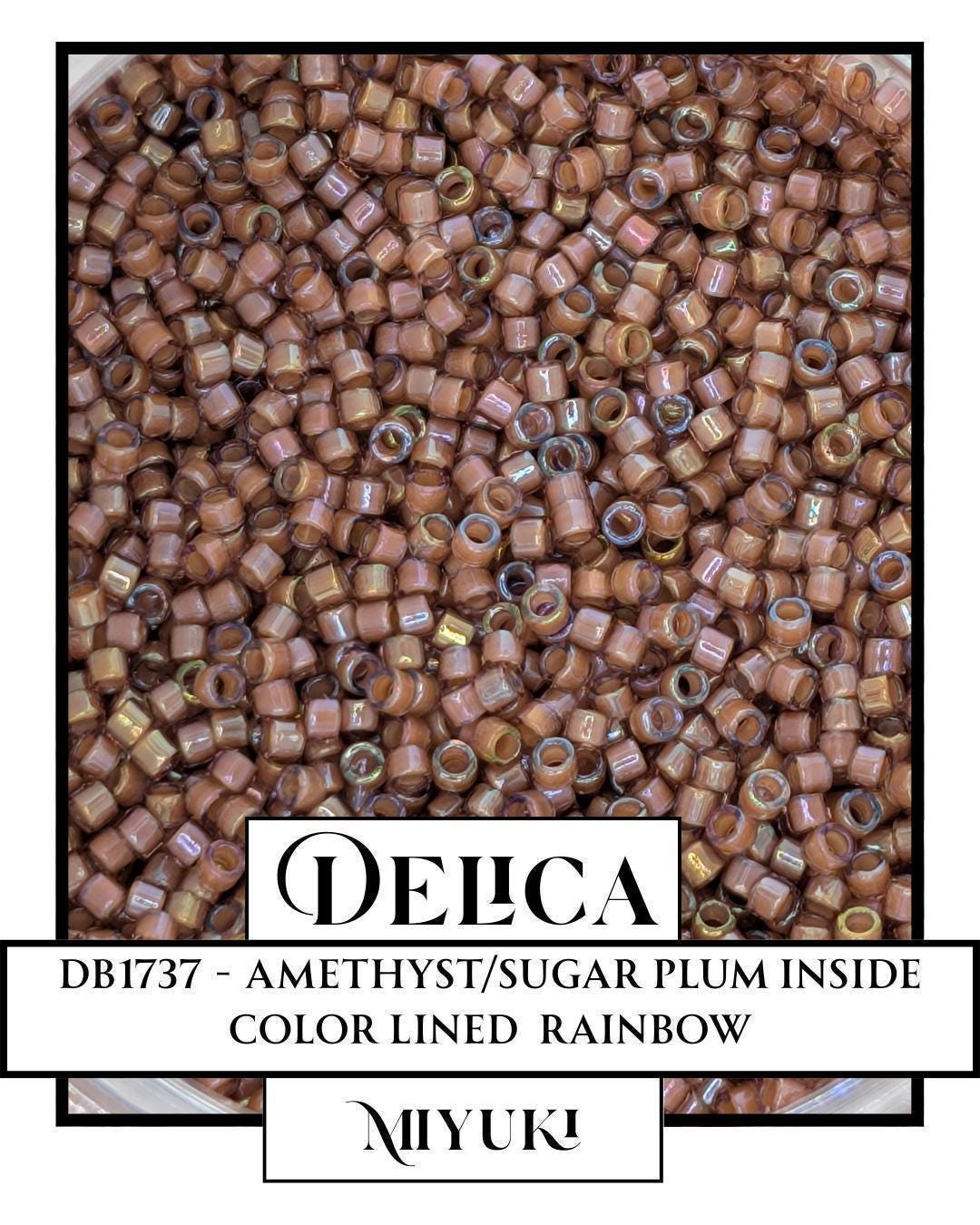 DB1737-Miyuki Delica 11/0:Amethyst/Sugar Plum ICL/R (7 gram pkg ~1400 Pcs)