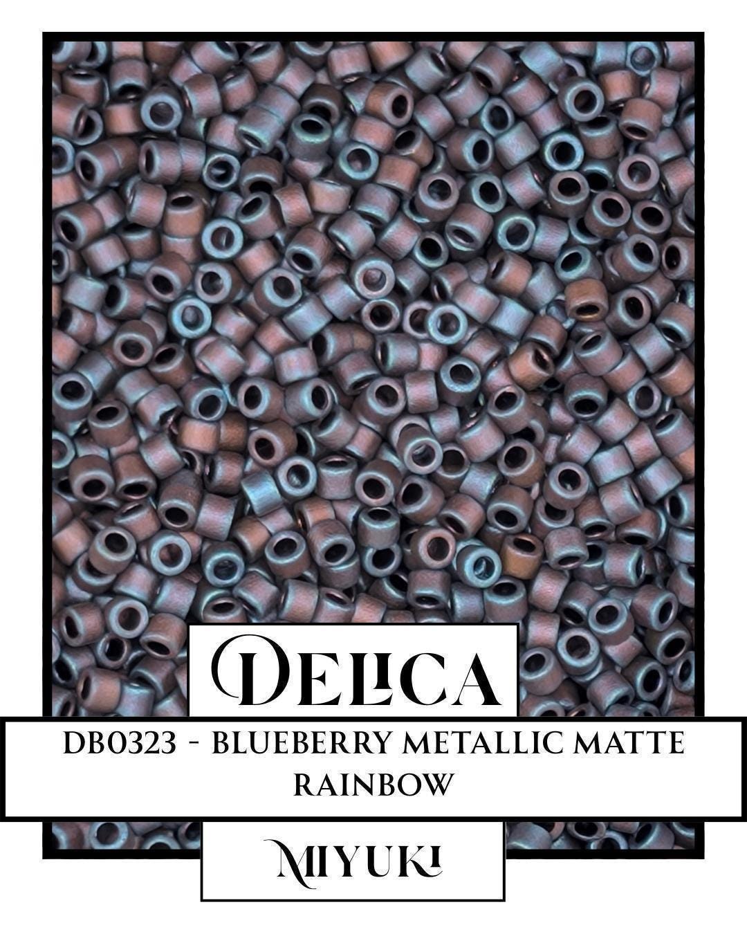 DB0323-Miyuki Delica 11/0:Blueberry M/MA/R (7 gram pkg ~1400 Pcs)