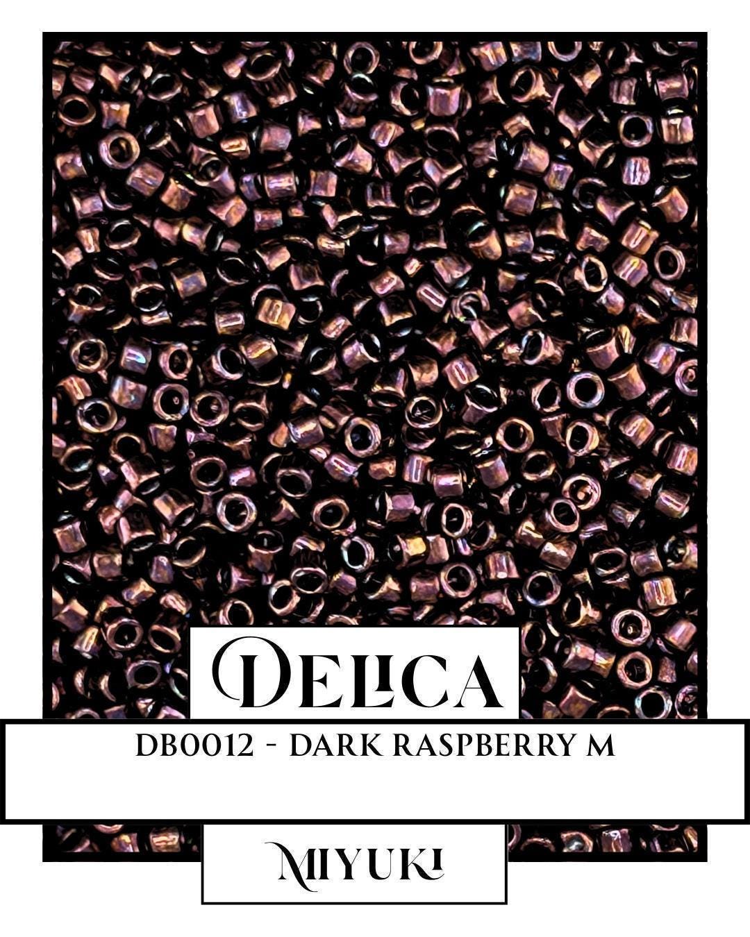 DB0012-Miyuki Delica 11/0:Dark Raspberry M (7 gram pkg ~1400 Pcs)