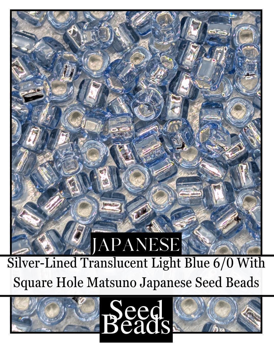 4966SB Silver-Lined Translucent Light Blue 8/0 (15g pkg)