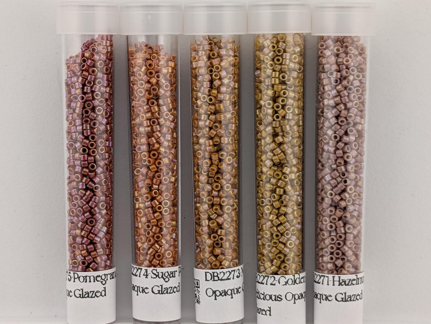 Miyui Delica Opaque Glazed Bead Set | 5 Color Seed Beads | Jewelry Making Kit | 11/0 Premium Seed Beads