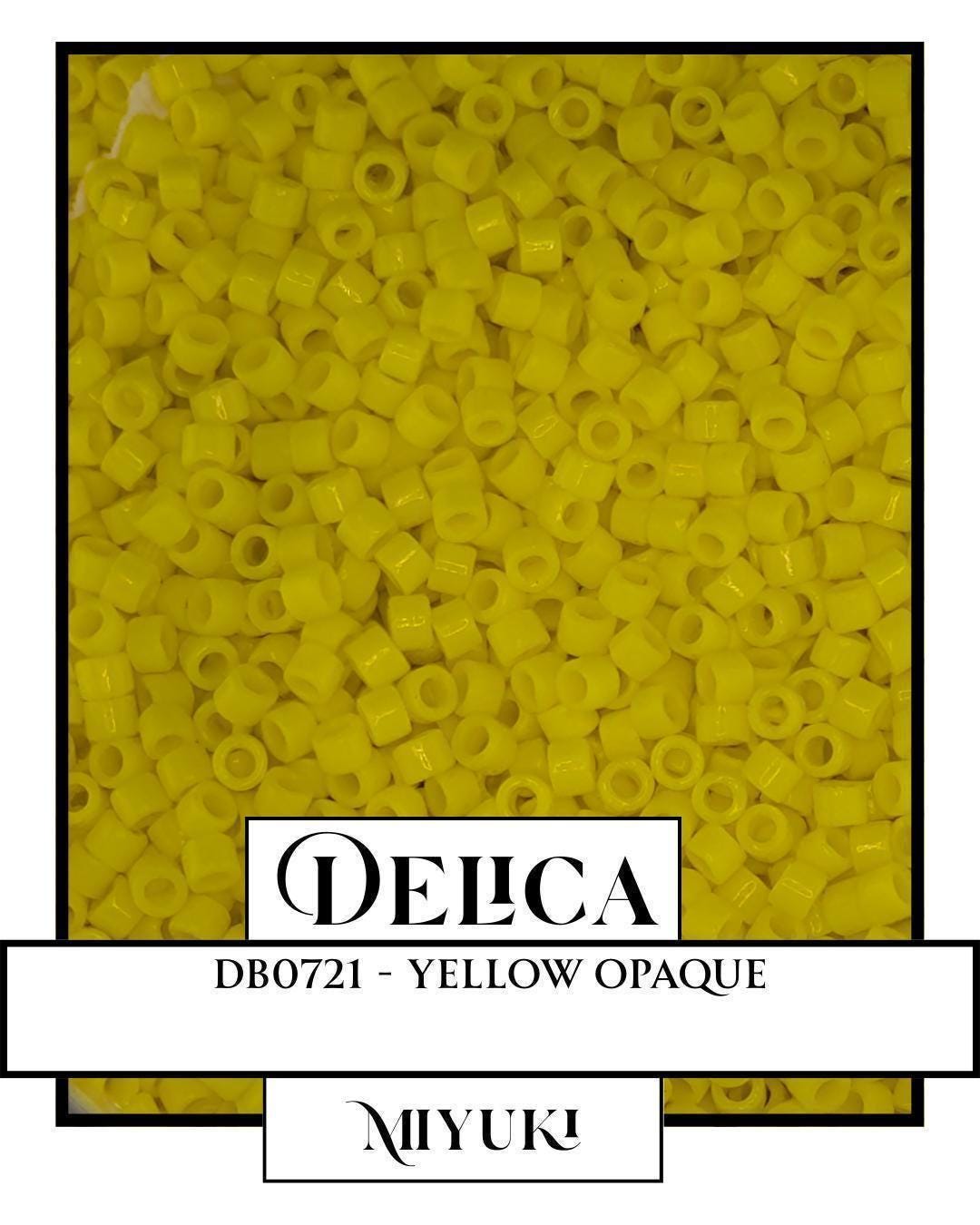 DB0721-Miyuki Delica 11/0:Yellow O (7 gram pkg ~1400 Pcs)