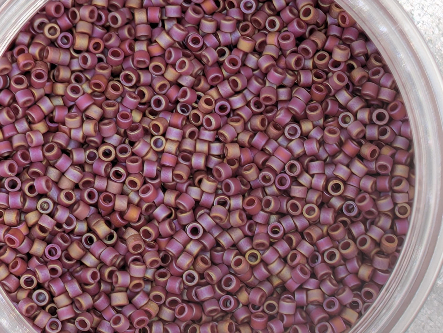 7 Miyuki Delica Size 11/0 Seed Bead Set: Matte Glazed Japanese Glass Seed Beads 7g of ea. color (~1400 beads per 7g)