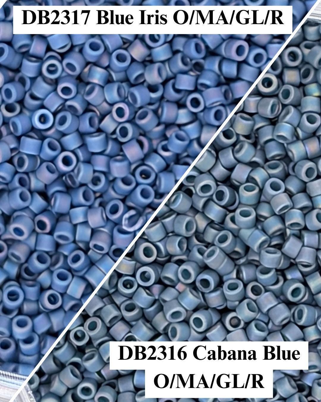 Matte Glazed Delica Seed Bead Kit 19 Colors, Glass Tube Beads11/0 7g of ea. color (~1400 beads 7g)