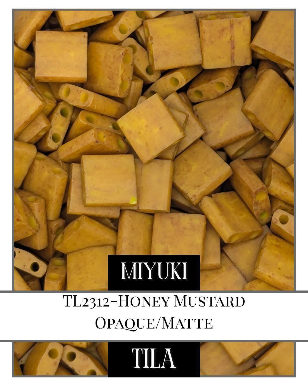 TL2312-Miyuki Tila Beads:Honey Mustard O/MA (7.5g pkg)