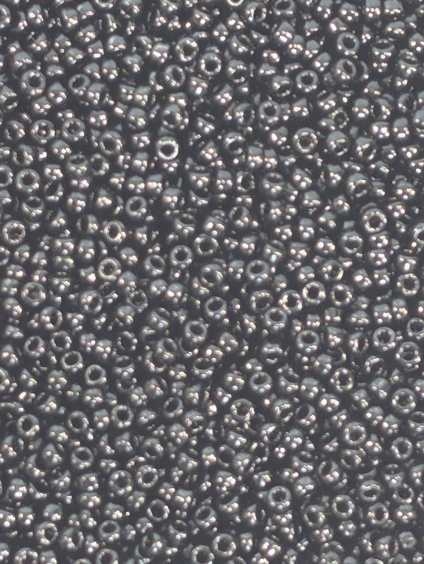 8-0401 Miyuki Rocaille 8/0 | Black Opaque 20g