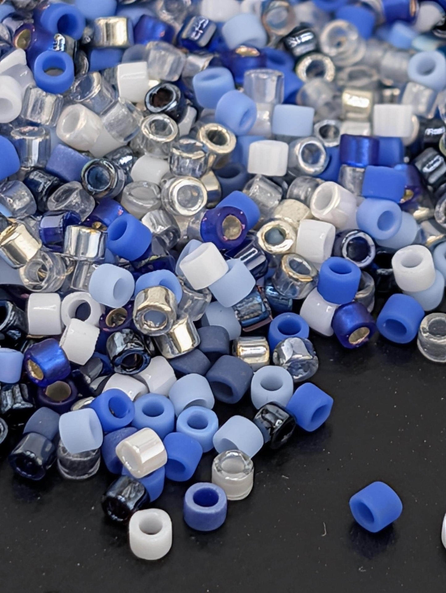 Delica Exclusive Learise Mix "Sapphire & Sterling" Pkg ~1400 beads