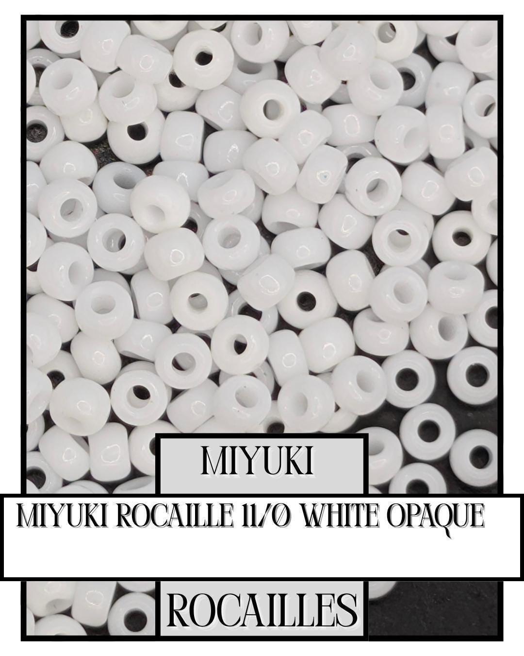 8-0402 Miyuki Rocaille 8/0 | White Opaque 20g