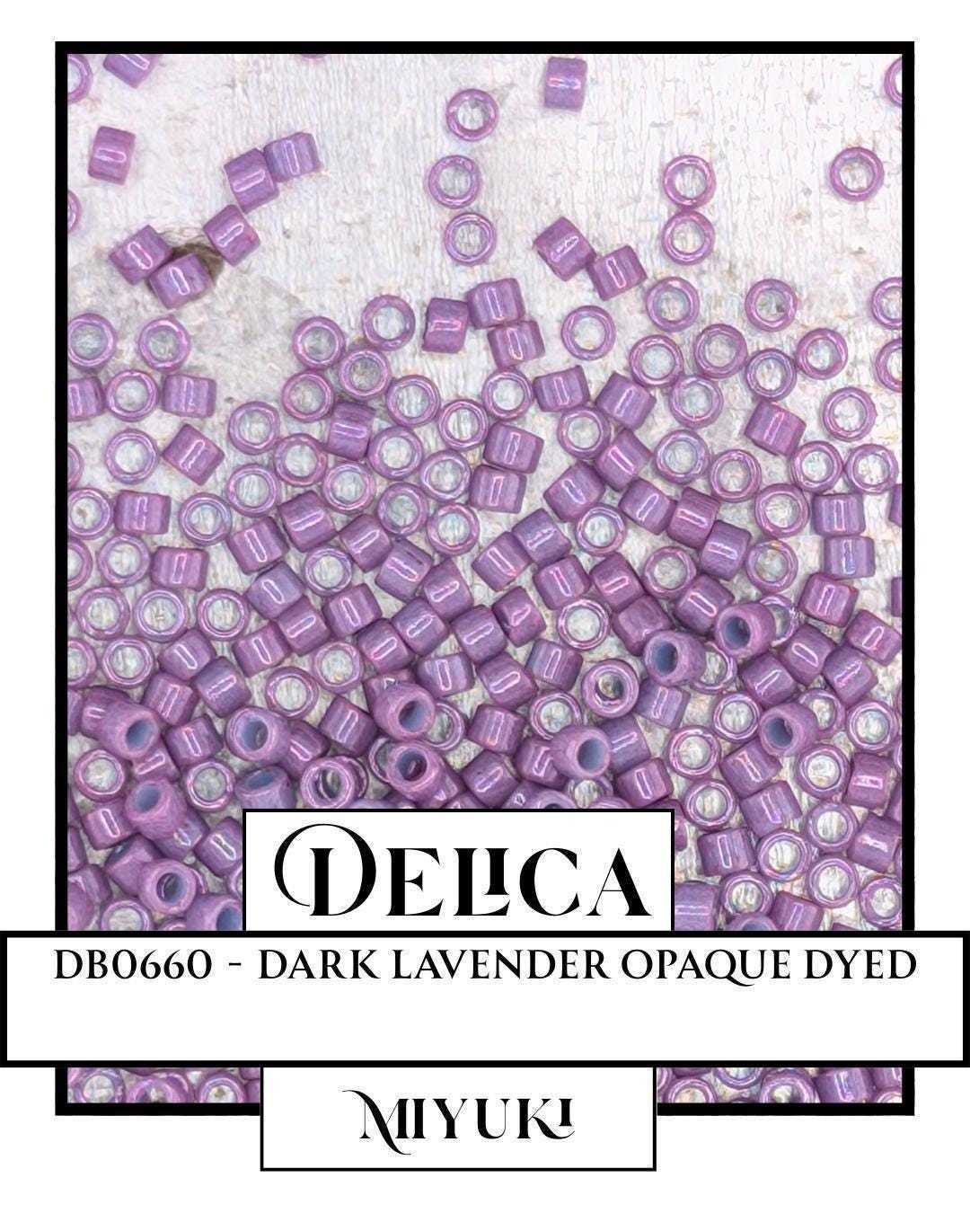 DB0660-Miyuki Delica 11/0:Dark Lavender O (D) (7 gram pkg ~1400 Pcs)