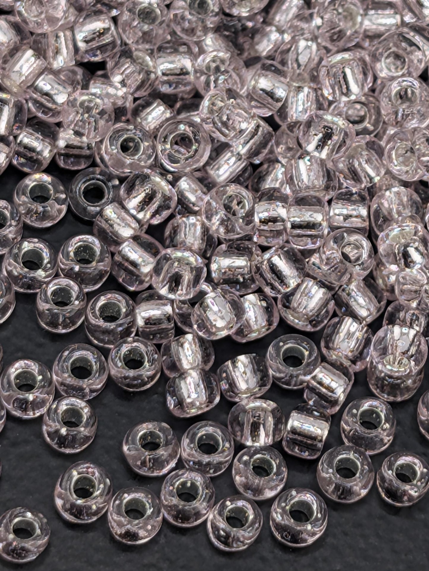 5011SB Silver Lined Pink Seed Beads: Japanese 8/0 Round Beads for Boho Jewelry