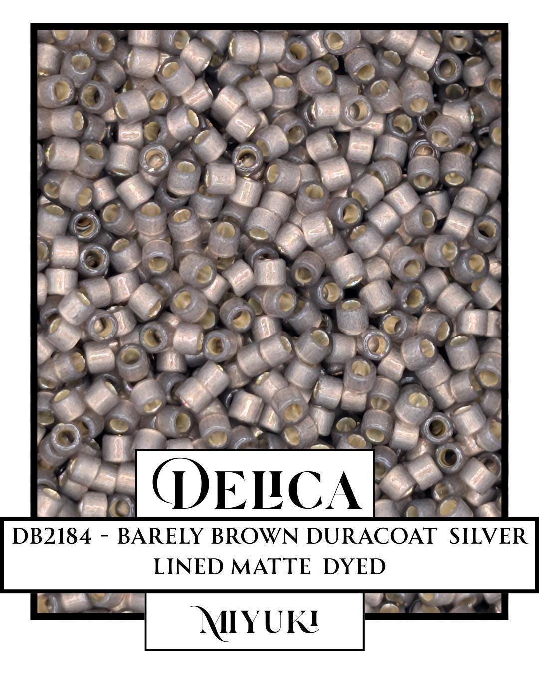 DB2184-Miyuki Delica 11/0:Barely Brown DC SL MA (D) (7 gram pkg ~1400 Pcs)