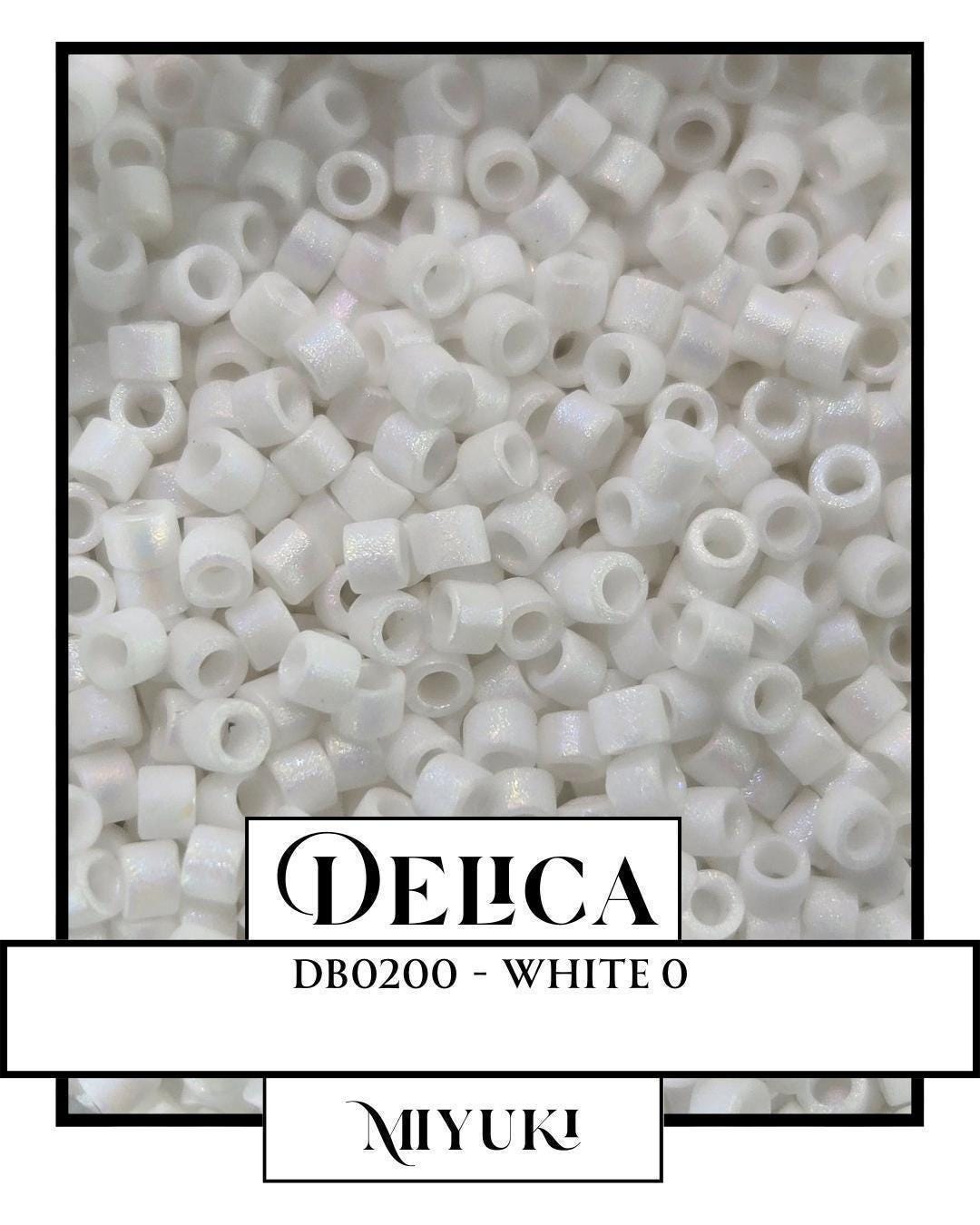 DB0200-Miyuki Delica 11/0:White O (7 gram pkg ~1400 Pcs)