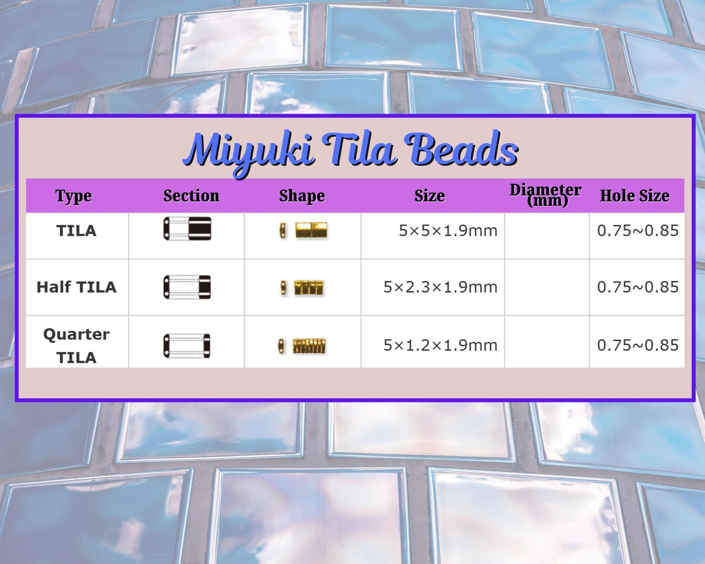 QTL0402F-Miyuki Quarter Tila Beads:White O/MA (7.5g pkg)