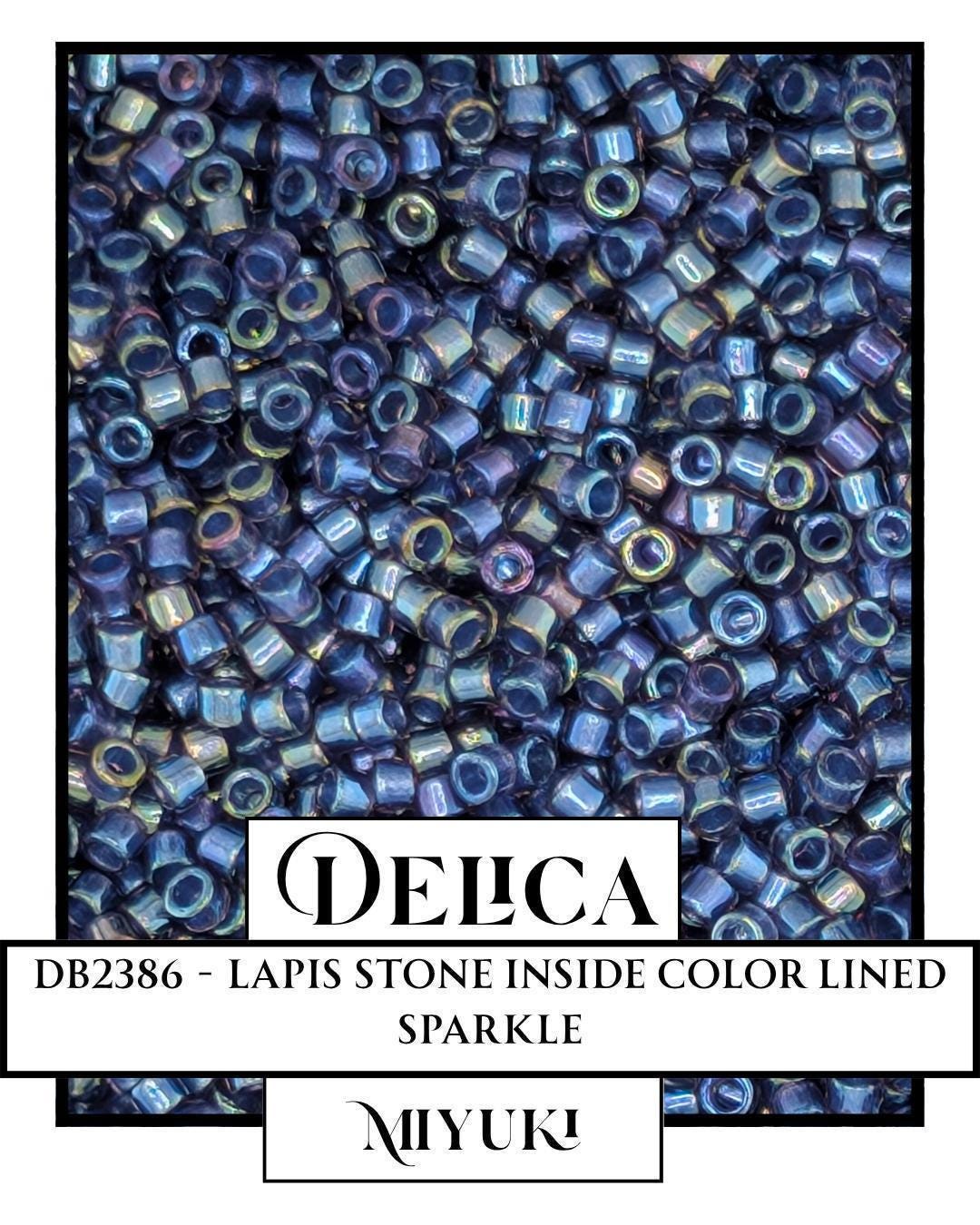 DB2386-Miyuki Delica 11/0:Lapis Stone ICL/R (D) (7 gram pkg ~1400 Pcs)