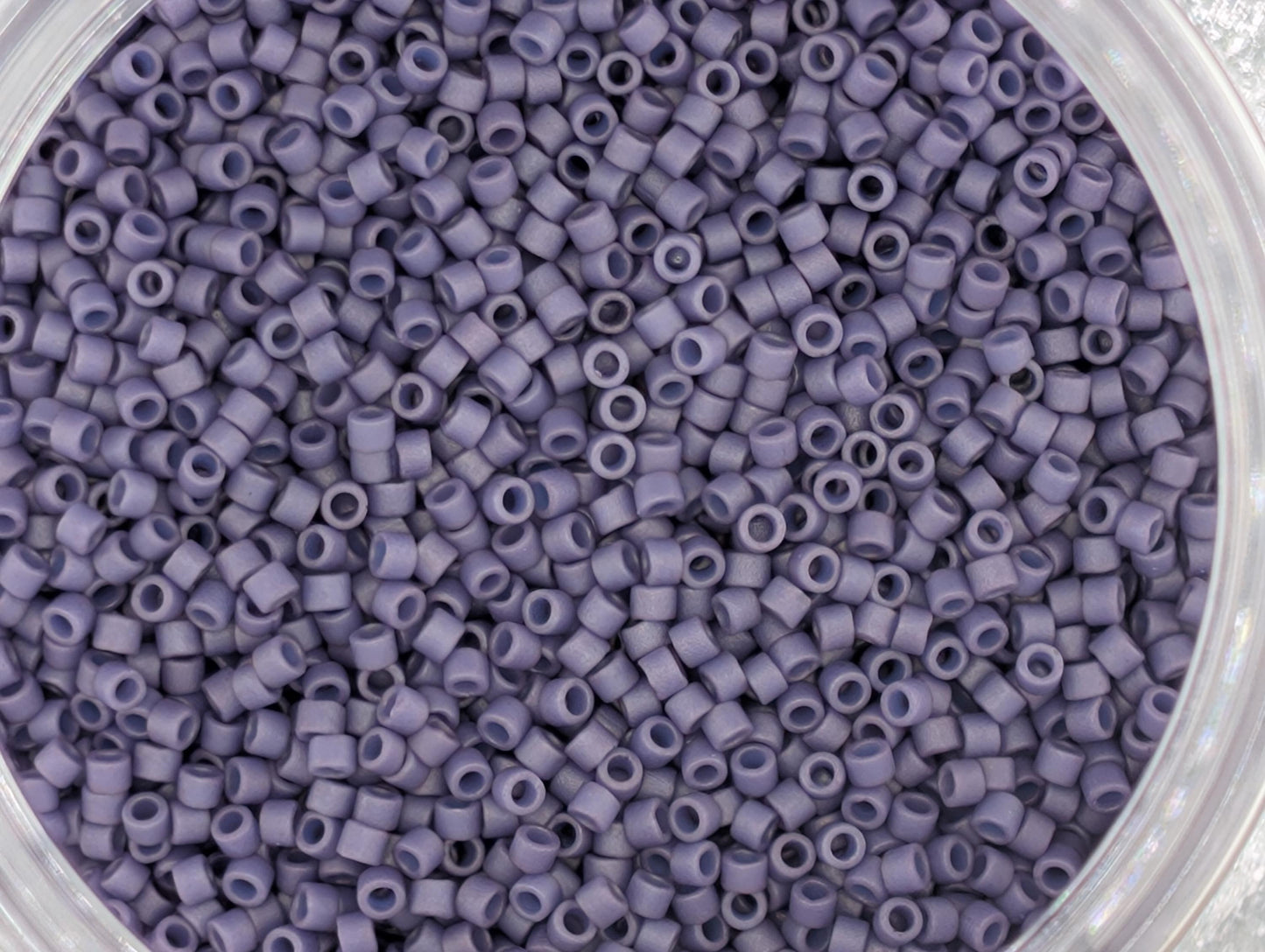 3 Miyuki Delica Size 11/0 Seed Bead Set: Matte Glazed Japanese Glass Seed Beads 7g of ea. color (~1400 beads per 7g)