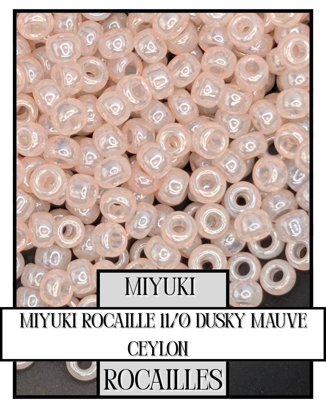 11-0519 Miyuki Rocailles 11/0 | Dusky Mauve Ceylon 20g