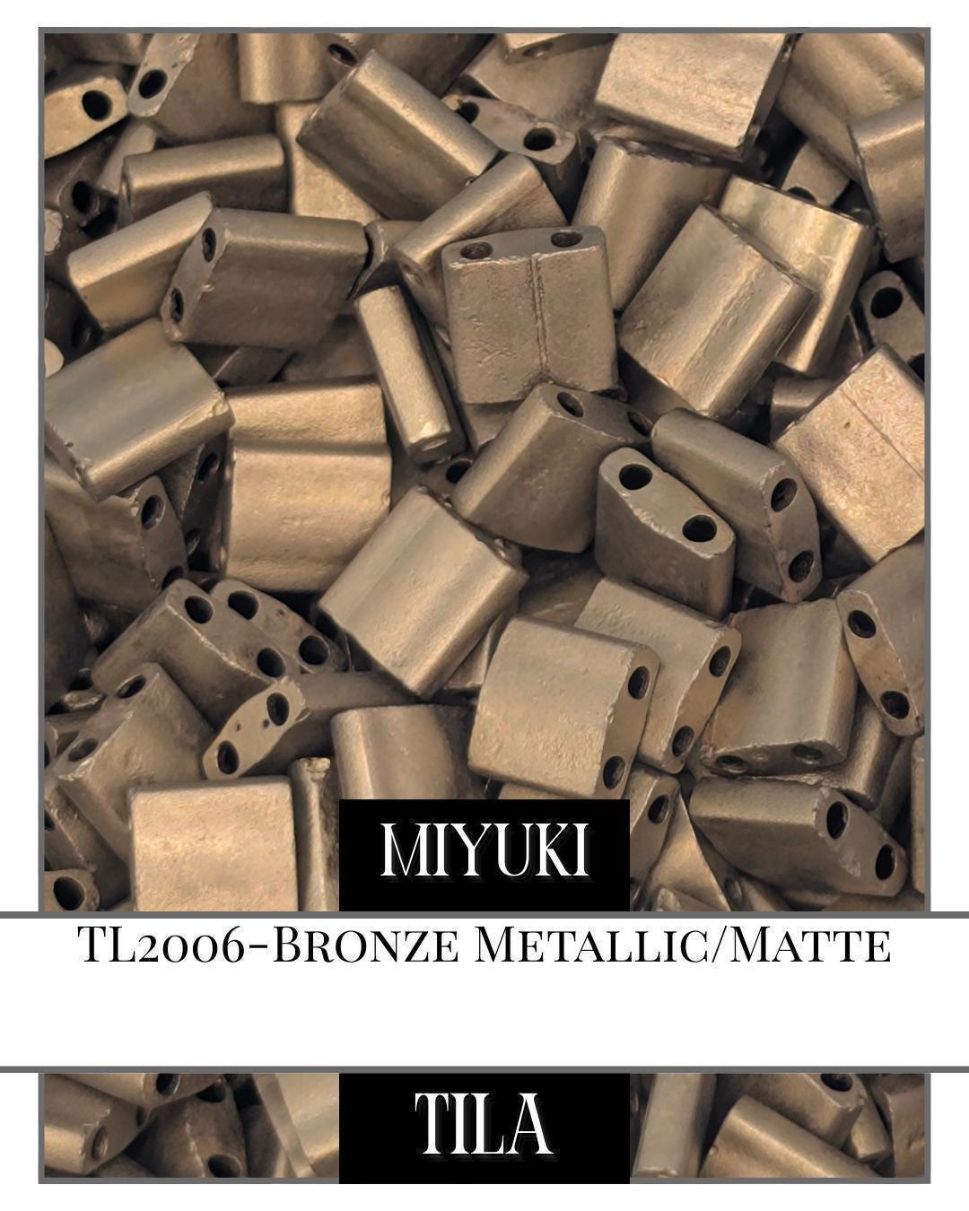 TL2006-Miyuki Tila Beads:Bronze M/MA (7.5g pkg)
