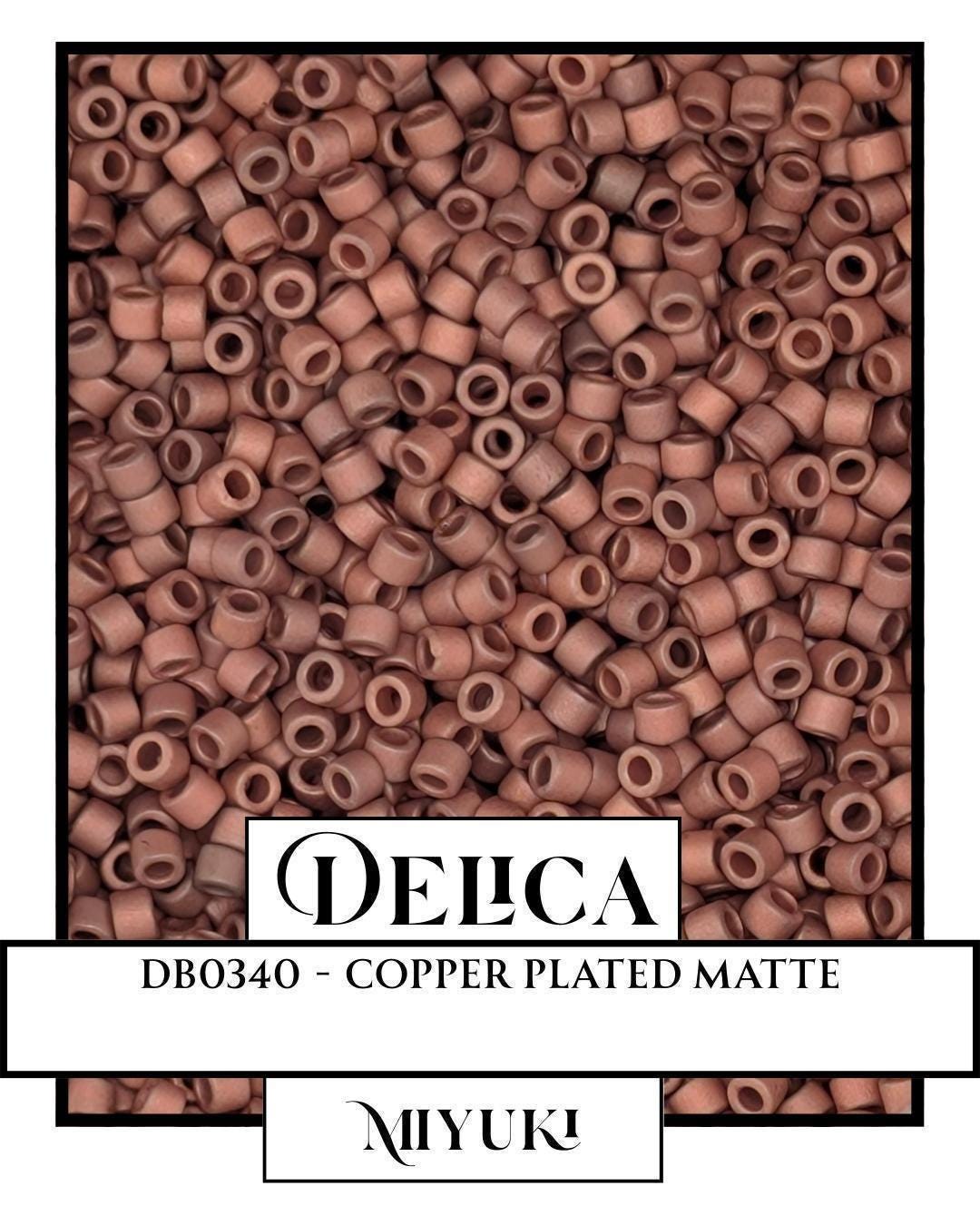 DB0340-Miyuki Delica 11/0:Copper Plated MA (7 gram pkg ~1400 Pcs)
