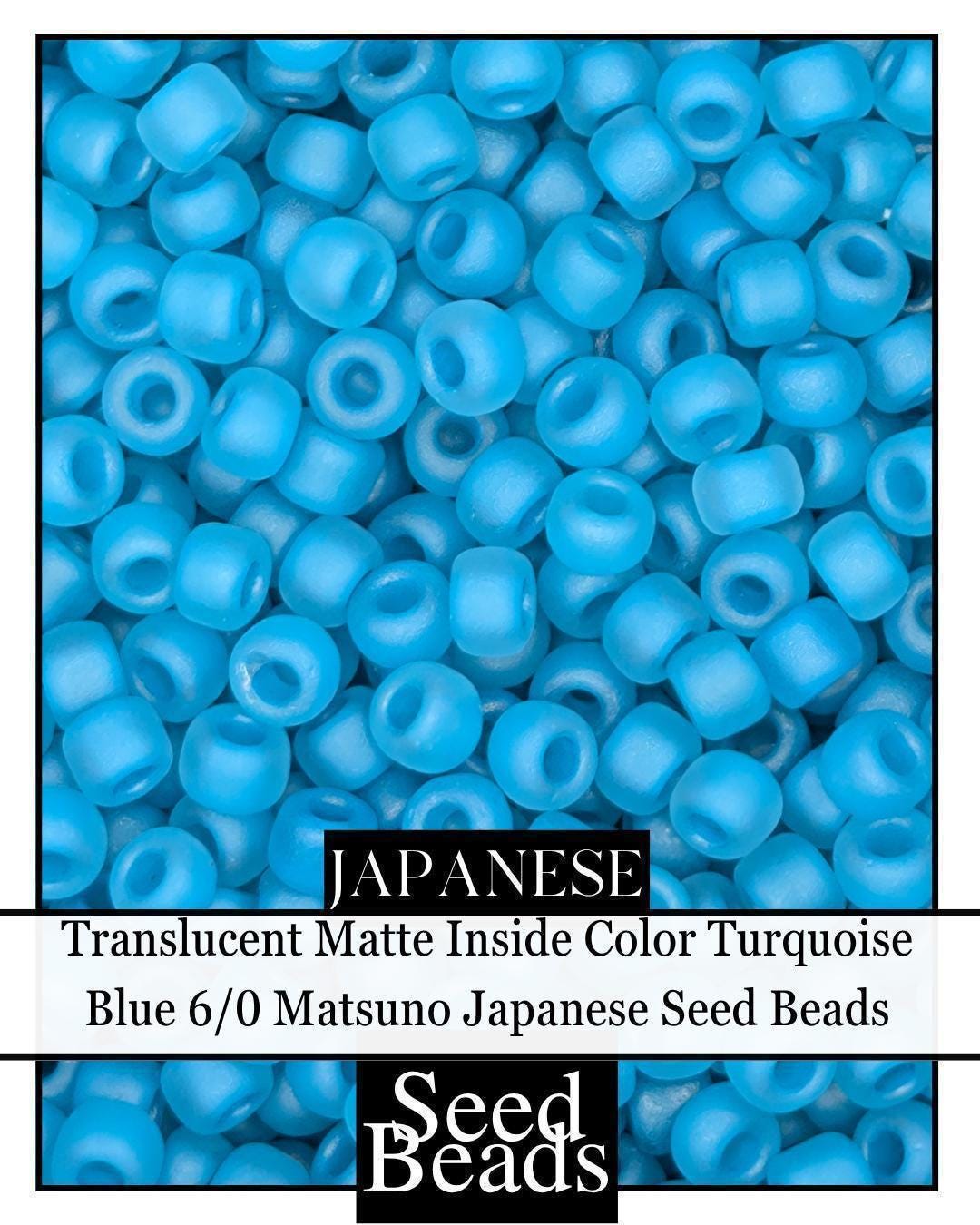 5443SB Translucent Matte Inside Color Turquoise Blue 6/0 (15g Pkg)