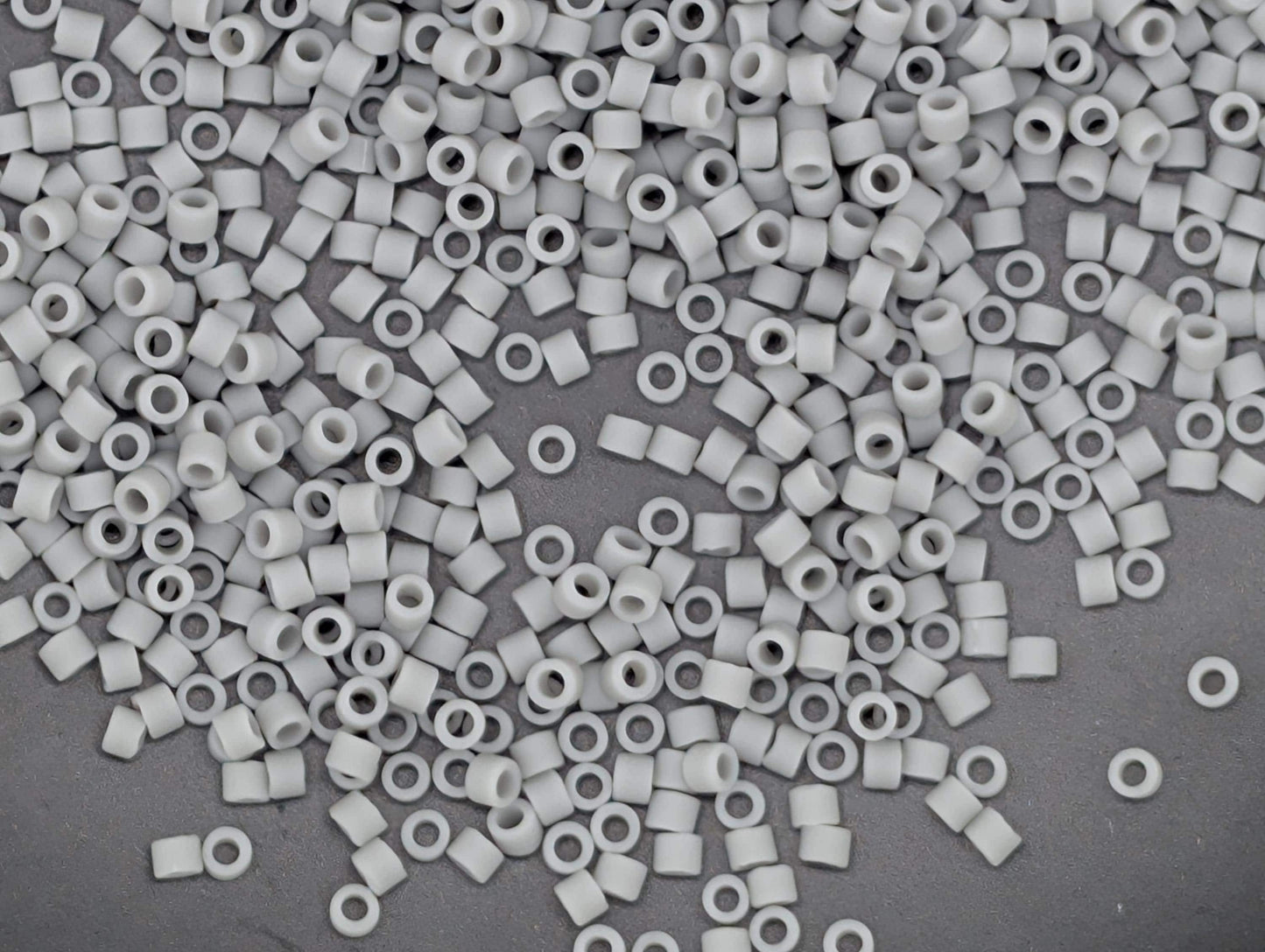 DB0761-Miyuki Delica 11/0:Grey O/MA (7 gram pkg ~1400 Pcs)