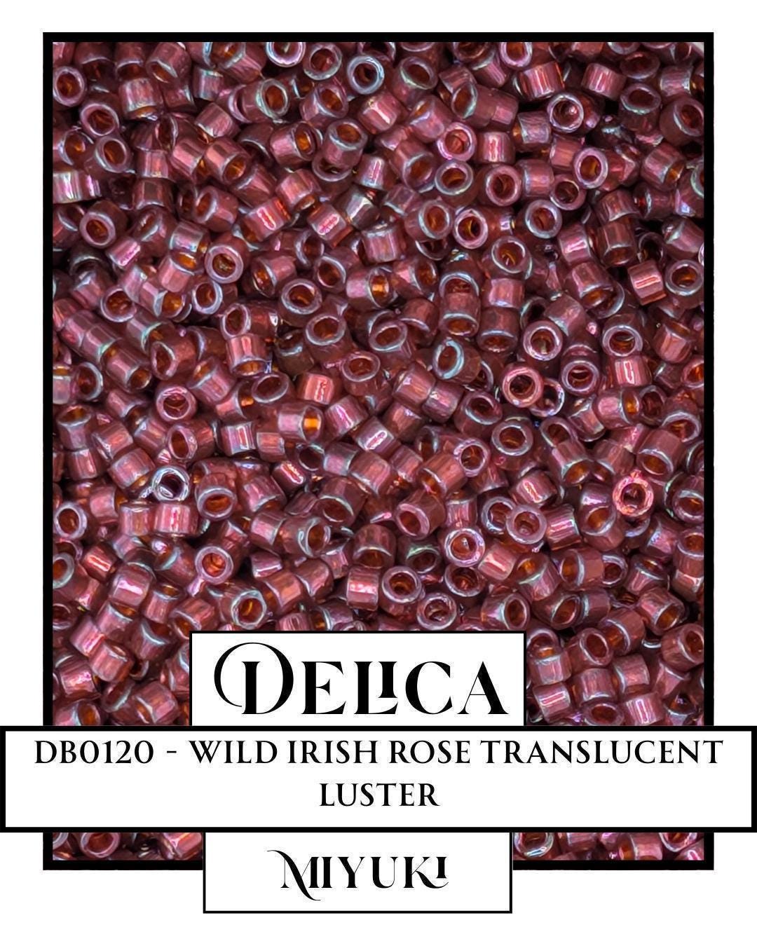 DB0120-Miyuki Delica 11/0:Wild Irish Rose T/L (7 gram pkg ~1400 Pcs)