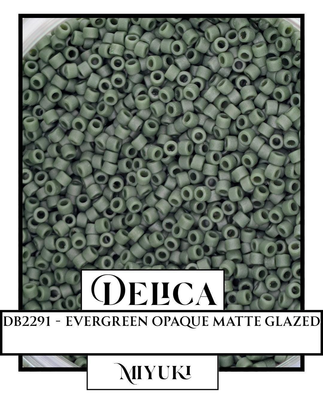 DB2291-Miyuki Delica 11/0:Evergreen O/MA/GL (7 gram pkg ~1400 Pcs)