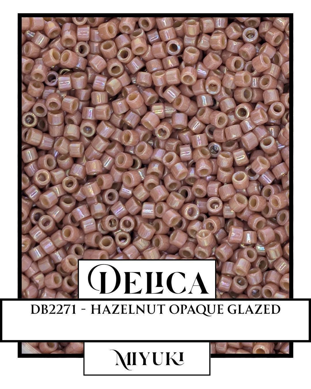 DB2271-Miyuki Delica 11/0:Hazelnut O/GL (7 gram pkg ~1400 Pcs)