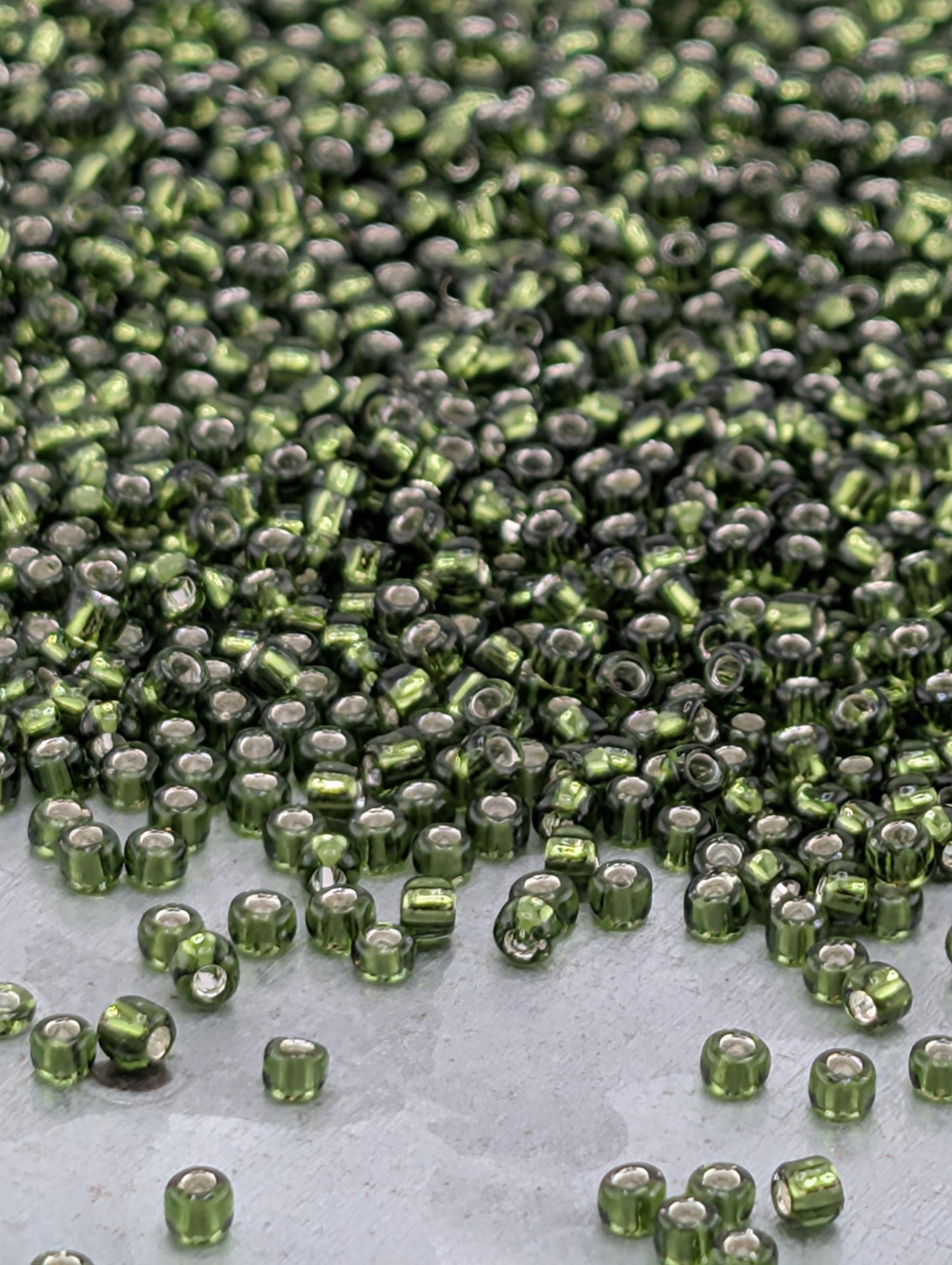 4810SB Japanese Seed Beads, Matsuno ,Olive Green Beads, Boho Jewelry Supplies, DIY Bracelet Kit