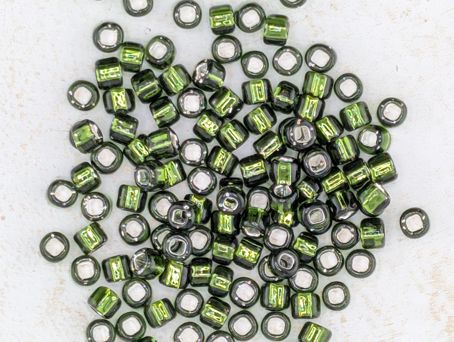 4810SB Japanese Seed Beads, Matsuno ,Olive Green Beads, Boho Jewelry Supplies, DIY Bracelet Kit