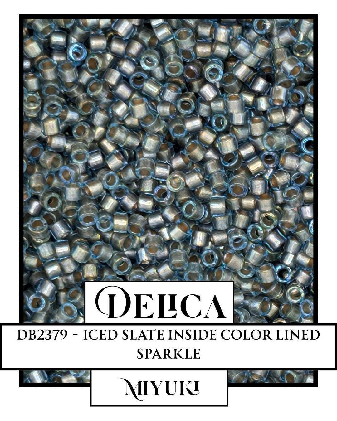 DB2379-Miyuki Delica 11/0:Iced Slate ICL (D) (7 gram pkg ~1400 Pcs)