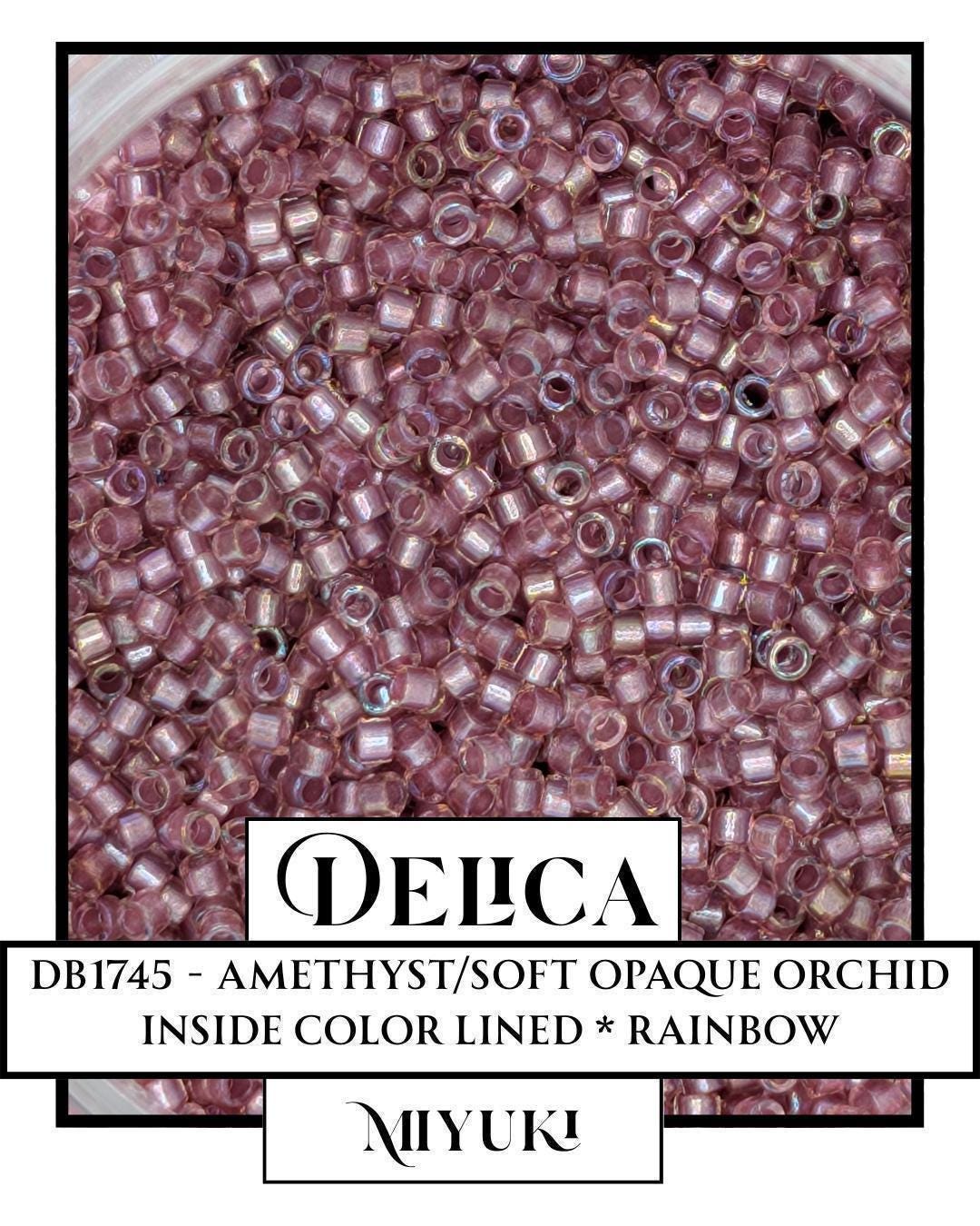 DB1745-Miyuki Delica 11/0:Amethyst/Soft Orchid ICL*/R (7 gram pkg ~1400 Pcs)