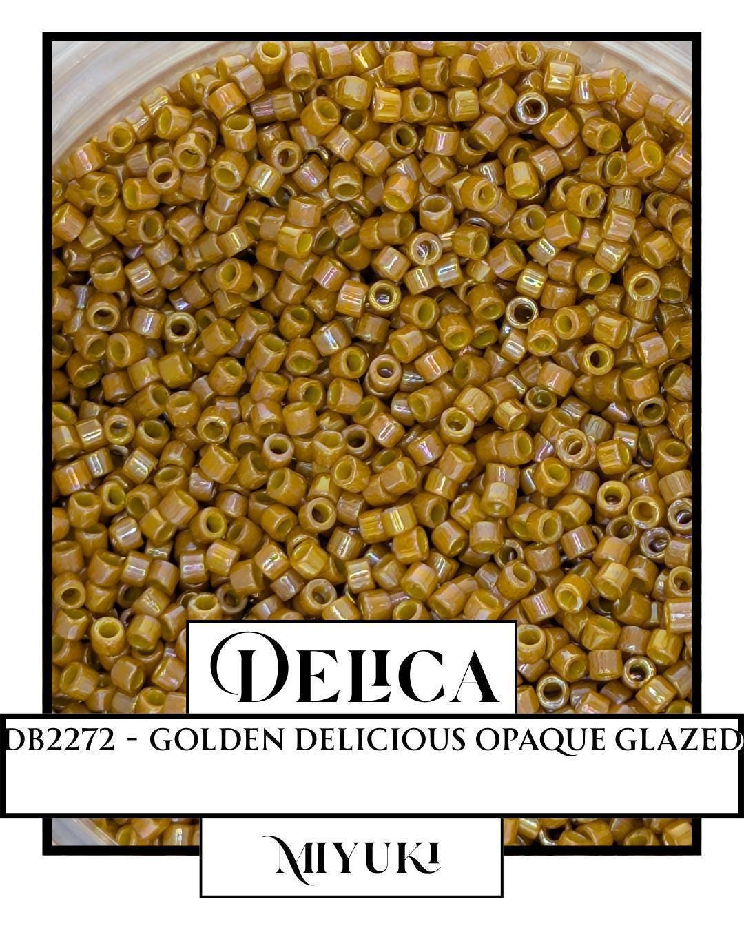 DB2272-Miyuki Delica 11/0:Golden Delicious O/GL (7 gram pkg ~1400 Pcs)