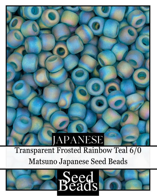 4882SB Translucent Frosted Rainbow Teal 11/0 (15g pkg)