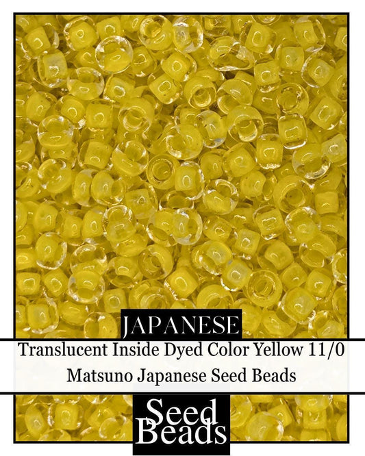 1691SB Translucent Inside Dyed Color Yellow 11/0 (15g pkg)