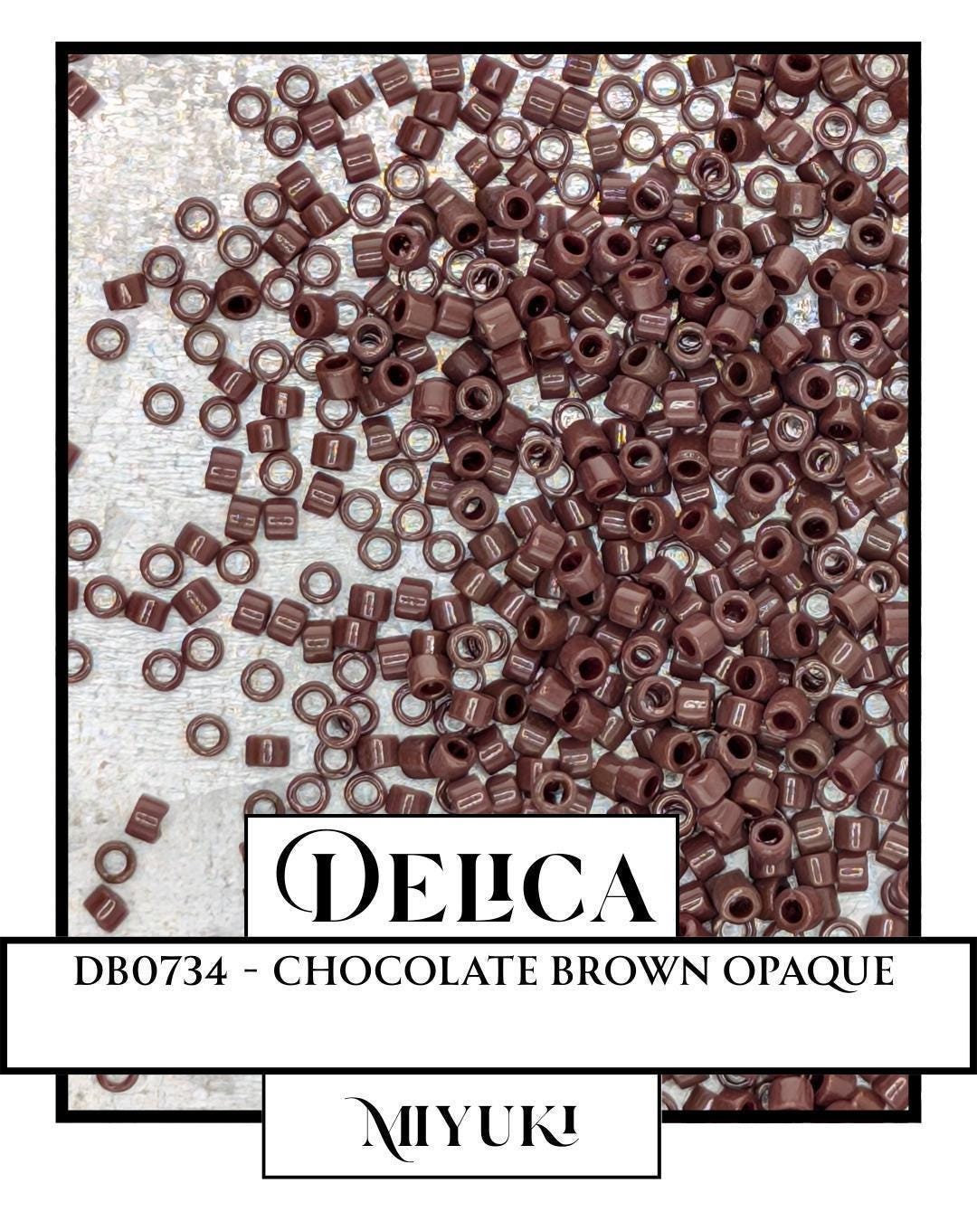 DB0734 - Chocolate Brown O (7.5g pkg) | Bead Weaving | High Quality Uniform Beads