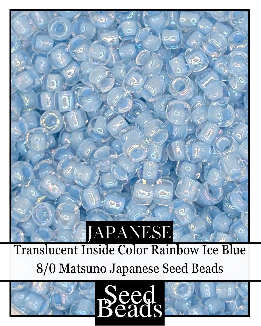 8328SB Translucent Inside Color Rainbow Ice Blue 8/0 (15g pkg)