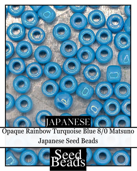 5026SB Opaque Rainbow Turquoise Blue 8/0 (15g pkg)