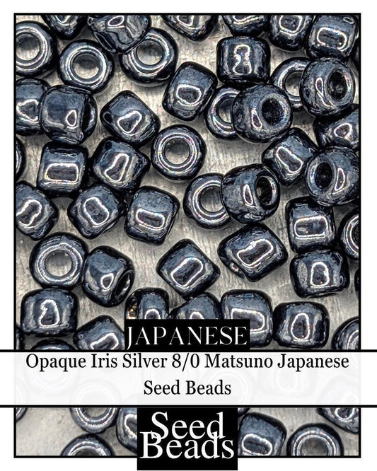 4490SB Opaque Iris Silver 8/0 (15g pkg)