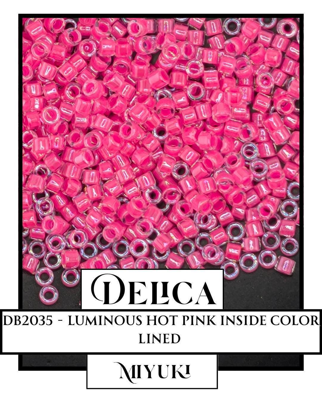 DB2035 - Luminous Wild Strawberry | Miyuki Delica Size 11/0  for Jewelry Making & Bead Weaving   (7.5g pkg)