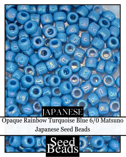 5902SB Opaque Rainbow Turquoise Blue 6/0 (15g pkg)