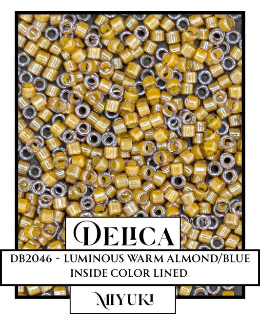 DB2046 - Luminous Mushroom | Miyuki Delica Size 11/0  for Jewelry Making & Bead Weaving   (7.5g pkg)