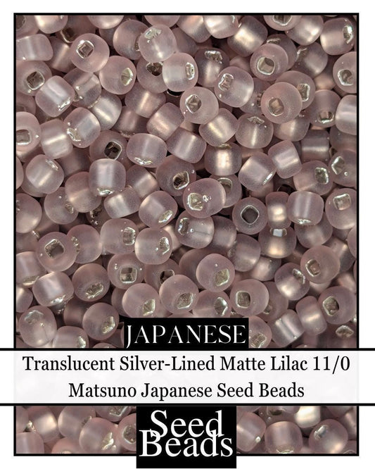 4642SB Translucent Silver-Lined Matte Lilac 11/0 (15g pkg)