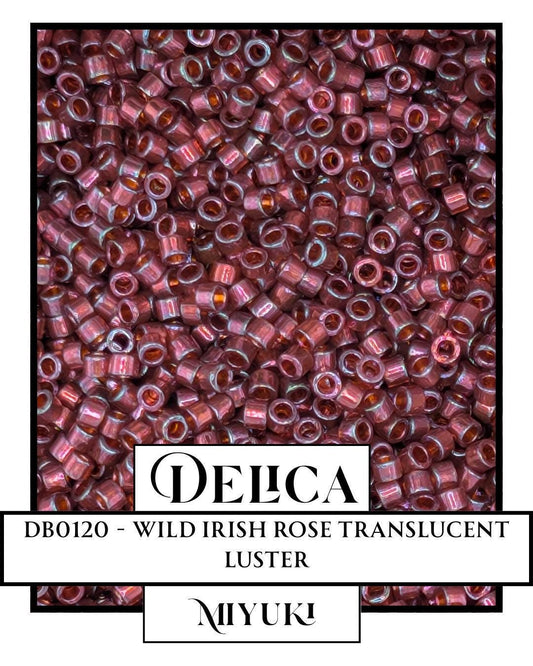 DB0120 - Wild Irish Rose Translucent Luster (7.5g pkg) | Bead Weaving | High Quality Uniform Beads