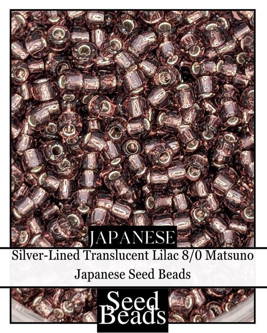 4960SB Silver-Lined Translucent Lilac 8/0 (15g pkg)