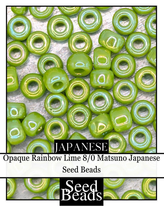 5038SB Opaque Rainbow Lime 8/0 (15g pkg)