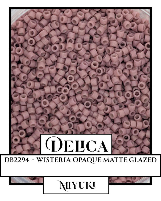 DB2294, Miyuki Delica, Seed Bead, Premium Opaque Matte Glazed Beads, Small Quantity, Beadweaving Supplies