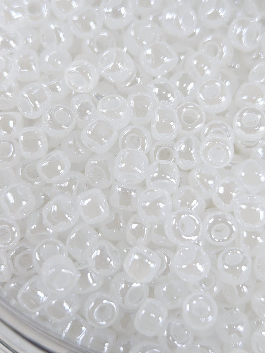 8230SB Opaque White  8/0 Round Japanese Seed Beads (15g pkg)