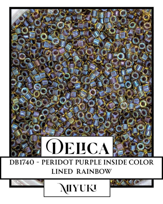 DB1740 - Peridot/Purple ICL/R (7.5g pkg) | Bead Weaving | High Quality Uniform Beads
